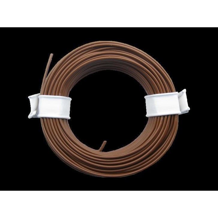 Schönwitz 50961 10 Meter Ring Miniaturkabel Litze flexibel LIY 0,14mm² braun