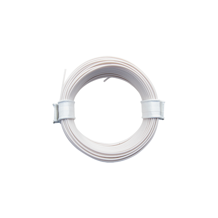 Schönwitz 51004 10 Meter Ring Miniaturkabel Litze LIFY 0,05mm² weiß