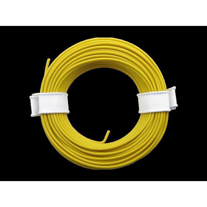 Schönwitz 51011 10 Meter Ring Miniaturkabel Litze flexibel LIY 0,25mm² gelb