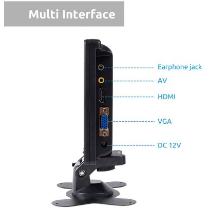 7" HDMI 1024x600 LCD Bildschirm für Raspberry Pi mit eingebautem Lautsprecher