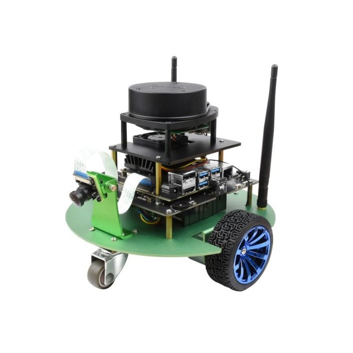 JetBot Professional Version ROS AI Kit B, Dual Controllers AI Robot, Lidar Mapping, Vision Processing, mit Waveshare Jetson Nano Dev Kit 22791