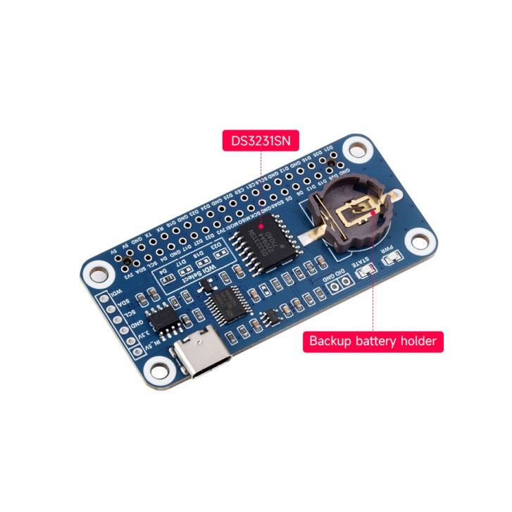 RTC WatchDog HAT (B) für Raspberry Pi, Onboard DS3231SN Hochpräzisions-RTC-Chip 25766