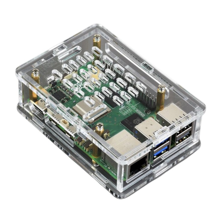 Durchsichtiges Acrylgehäuse für Raspberry Pi 5 - 26089