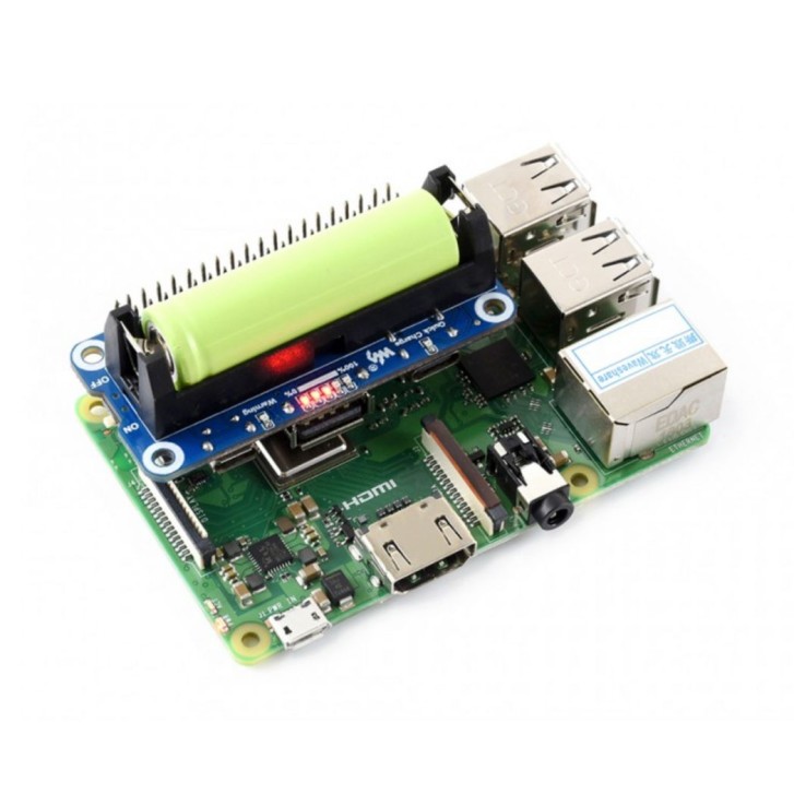 Li-Ionen Akku HAT für Raspberry Pi, 5V Ausgang, Schnellladung 15141