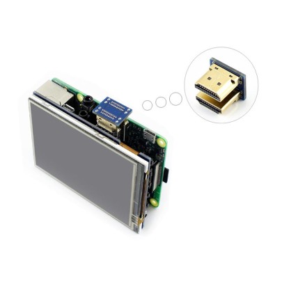 Resistives IPS Touch Screen Display 3,5" für Raspberry